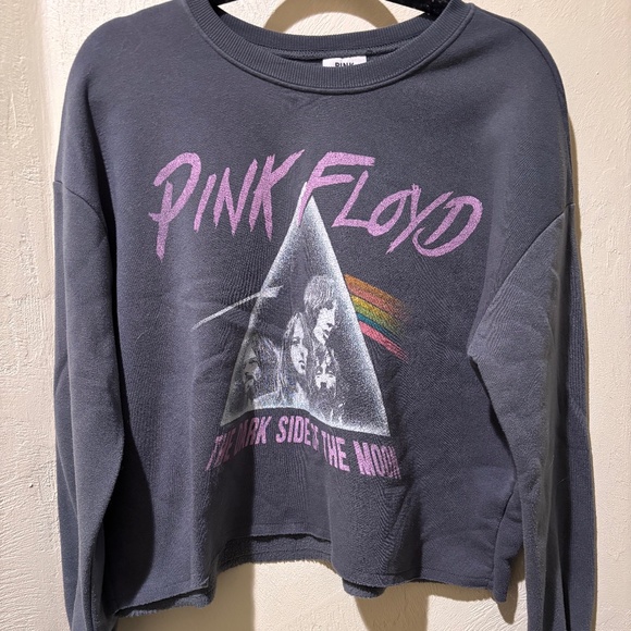 Tops - Pink Floyd The Dark Side of the Moon Cropped Sweatshirt/Pullover - Size M